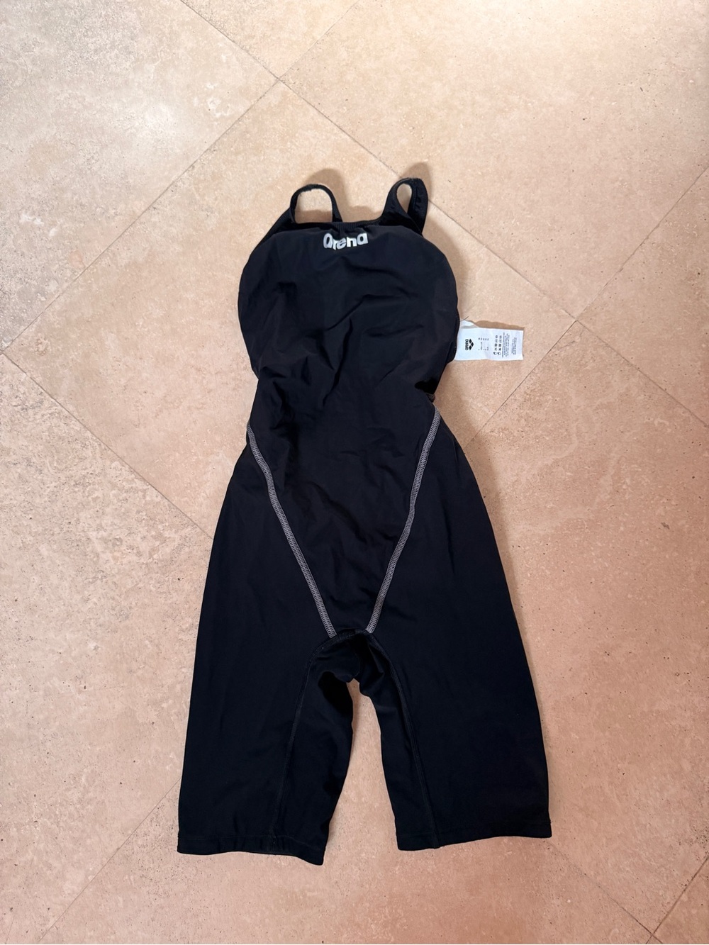 Arena Black Competitive Knee-Length Techsuit